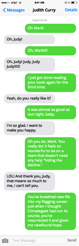Alleged Steyn/Curry texts screenshot.
